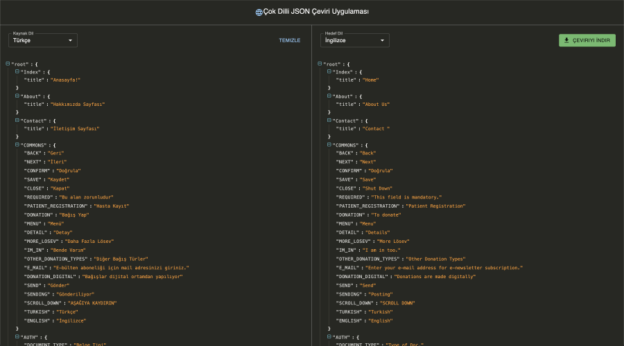 JSON Translate